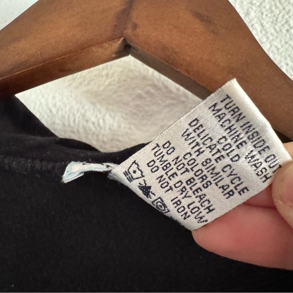 Y2K Velour Zip Up Hoodie Large Black Loungewear Cozy Athleisure Cotton Couture - Picture 9 of 12